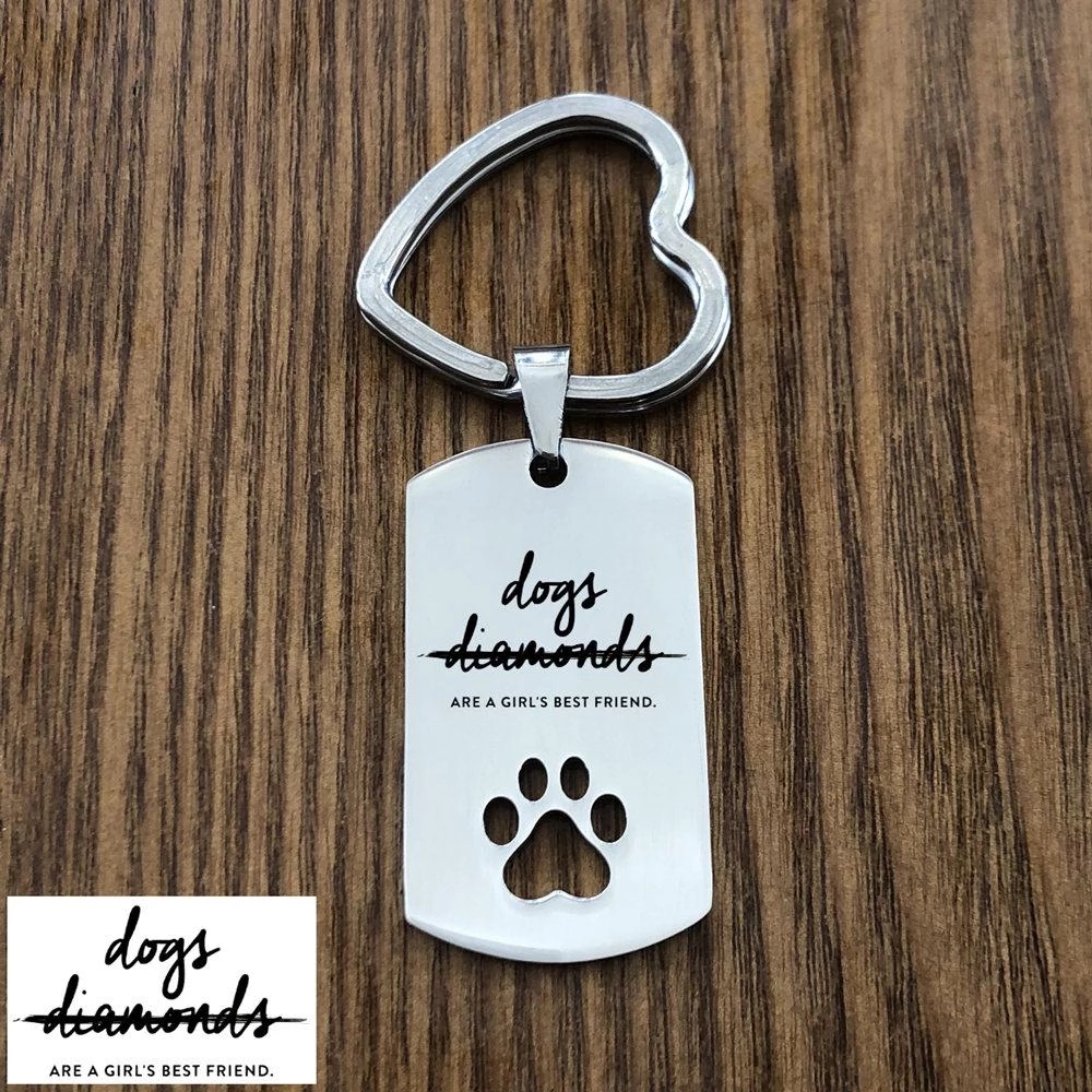 Personalized Photo Keychain With Pet Tags