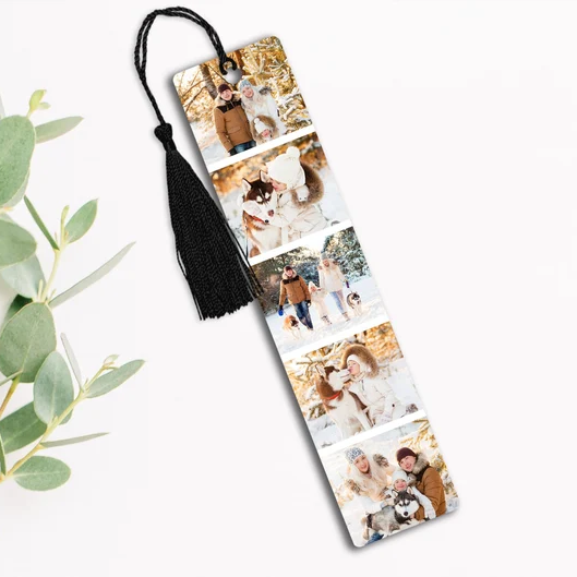 Personalized Photo Metal Bookmark, Readers gift, Gift for Mom