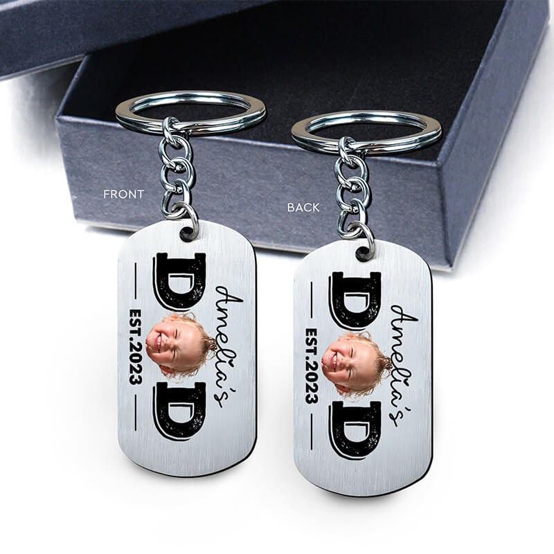 Personalized MOM/DAD keychain