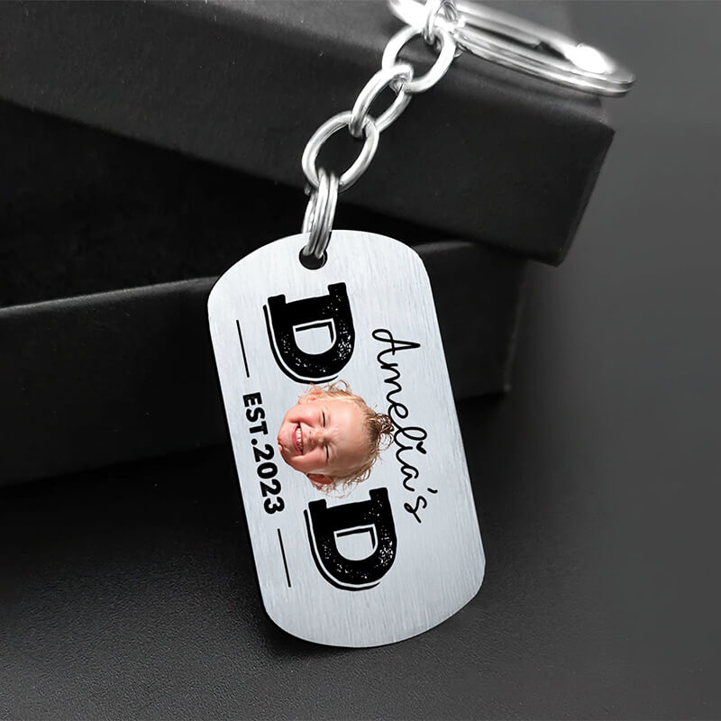 Personalized MOM/DAD keychain