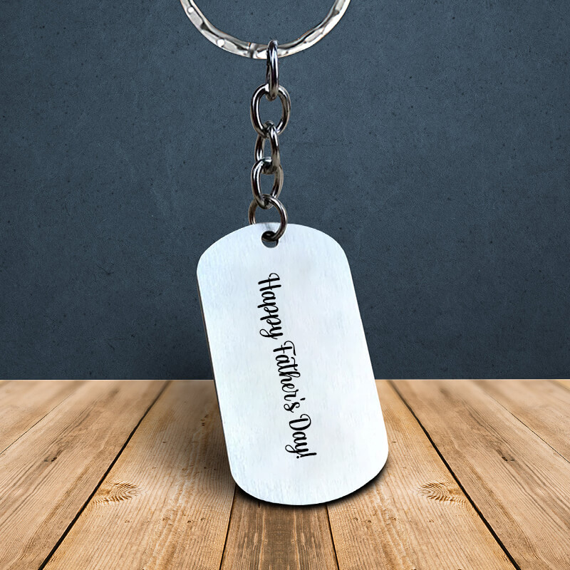 Personalized MOM/DAD keychain