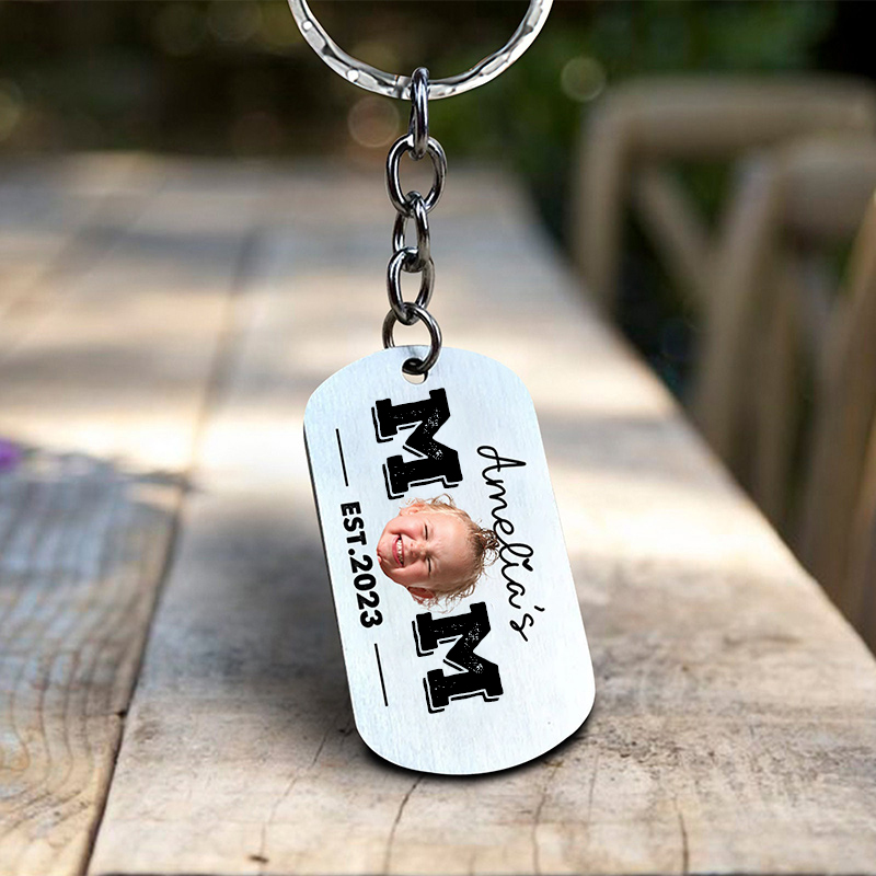 Personalized MOM/DAD keychain