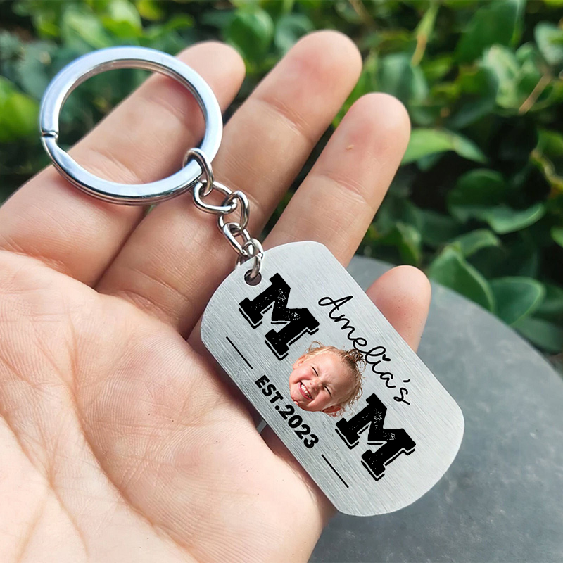 Personalized MOM/DAD keychain