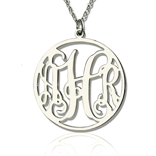 Circle Monogram Necklace