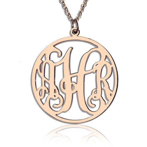 Circle Monogram Necklace