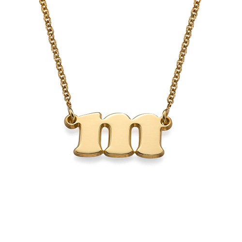 Small Initial Necklace