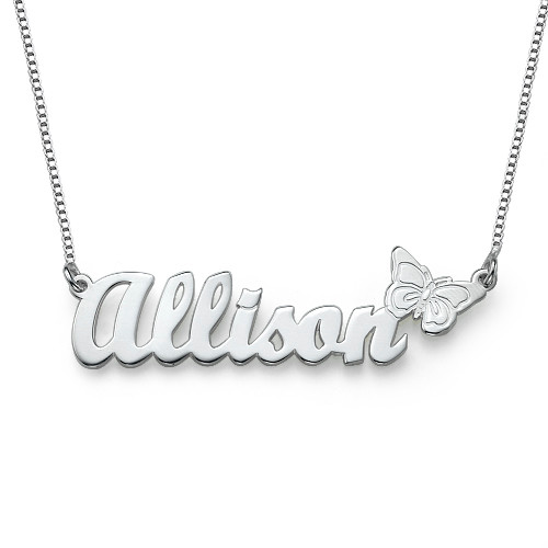 Butterfly Name Necklace